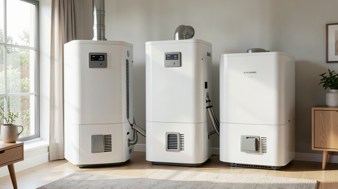eau chaude sanitaire solaire avec différents types de chauffe-eau solaire : thermosiphon, circulation forcée et appoint intégré