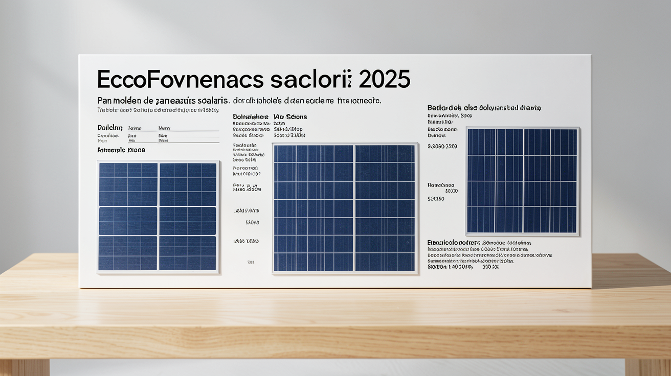 ecoflow panneau solaire tableau comparatif des modèles 2025