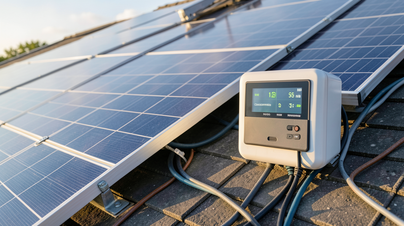 économie panneau solaire : comparaison entre autoconsommation et revente du surplus sur un toit équipé de panneaux photovoltaïques
