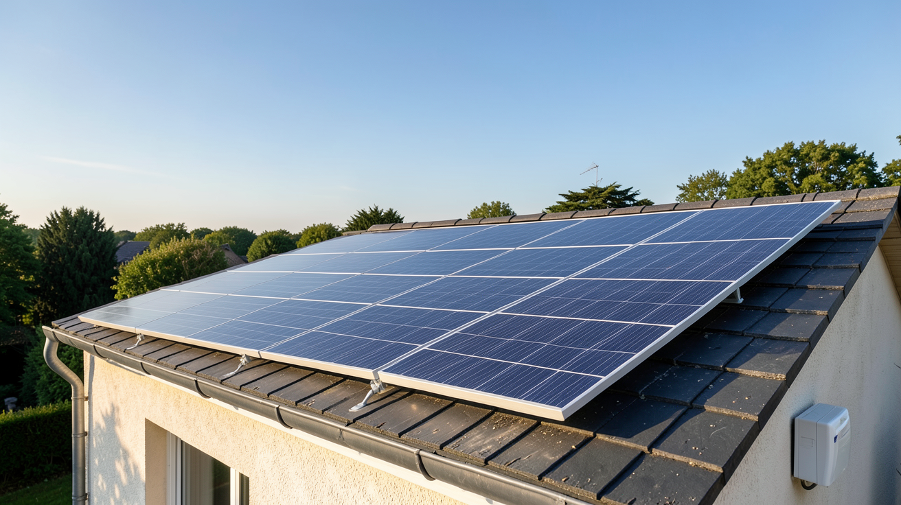 économie photovoltaique études de cas en France avec installation solaire sur toit de maison
