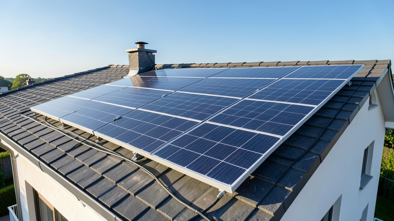 edf enr photovoltaique offre Mon Soleil et Moi panneaux solaires sur toit de maison
