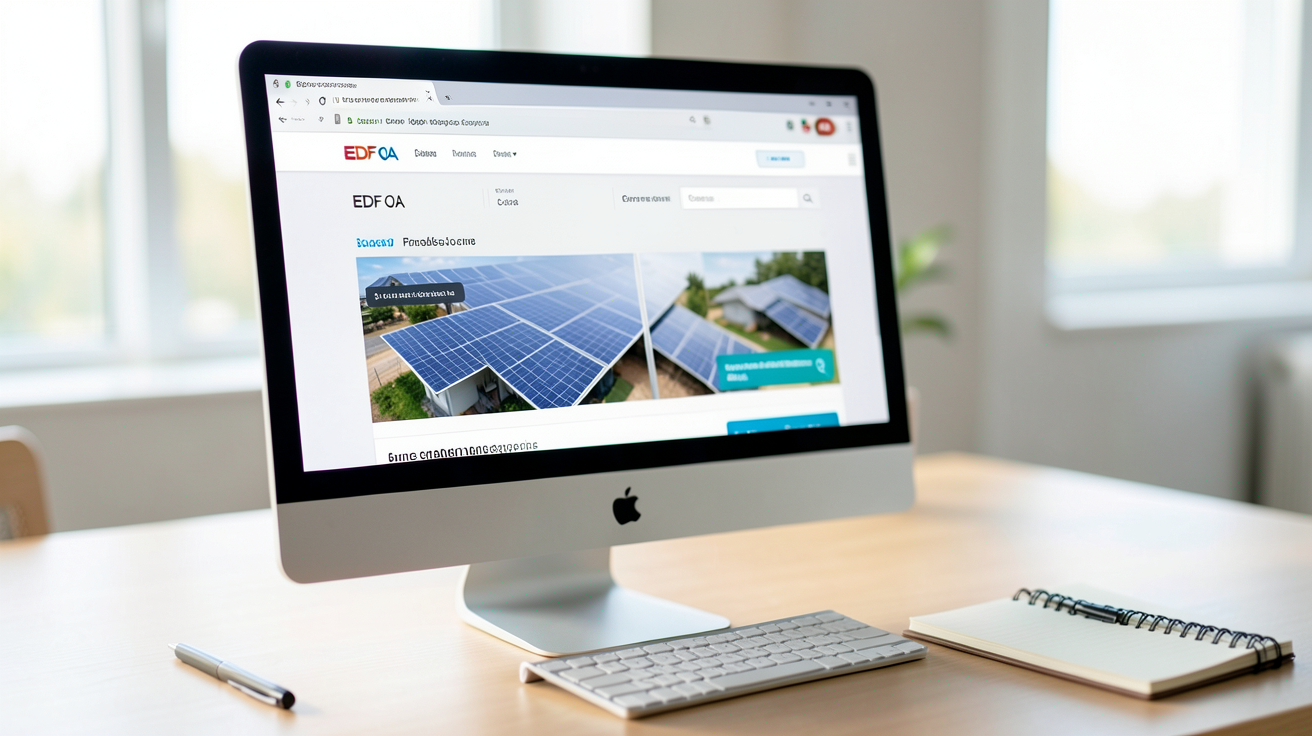 edf panneau solaire mon compte écran création compte EDF OA pour panneaux solaires
