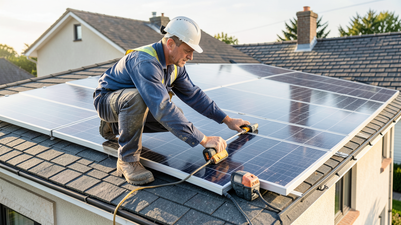 edf panneaux photovoltaiques prix moyen installation 2026 sur toit de maison