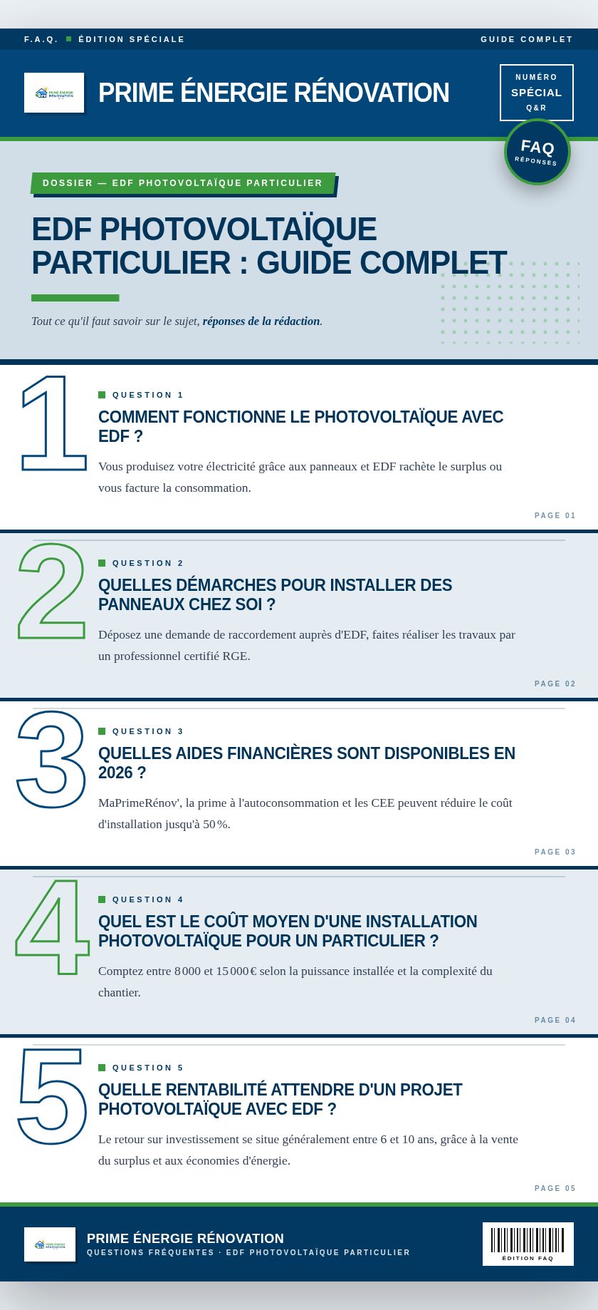 Infographie : edf photovoltaïque particulier : guide complet