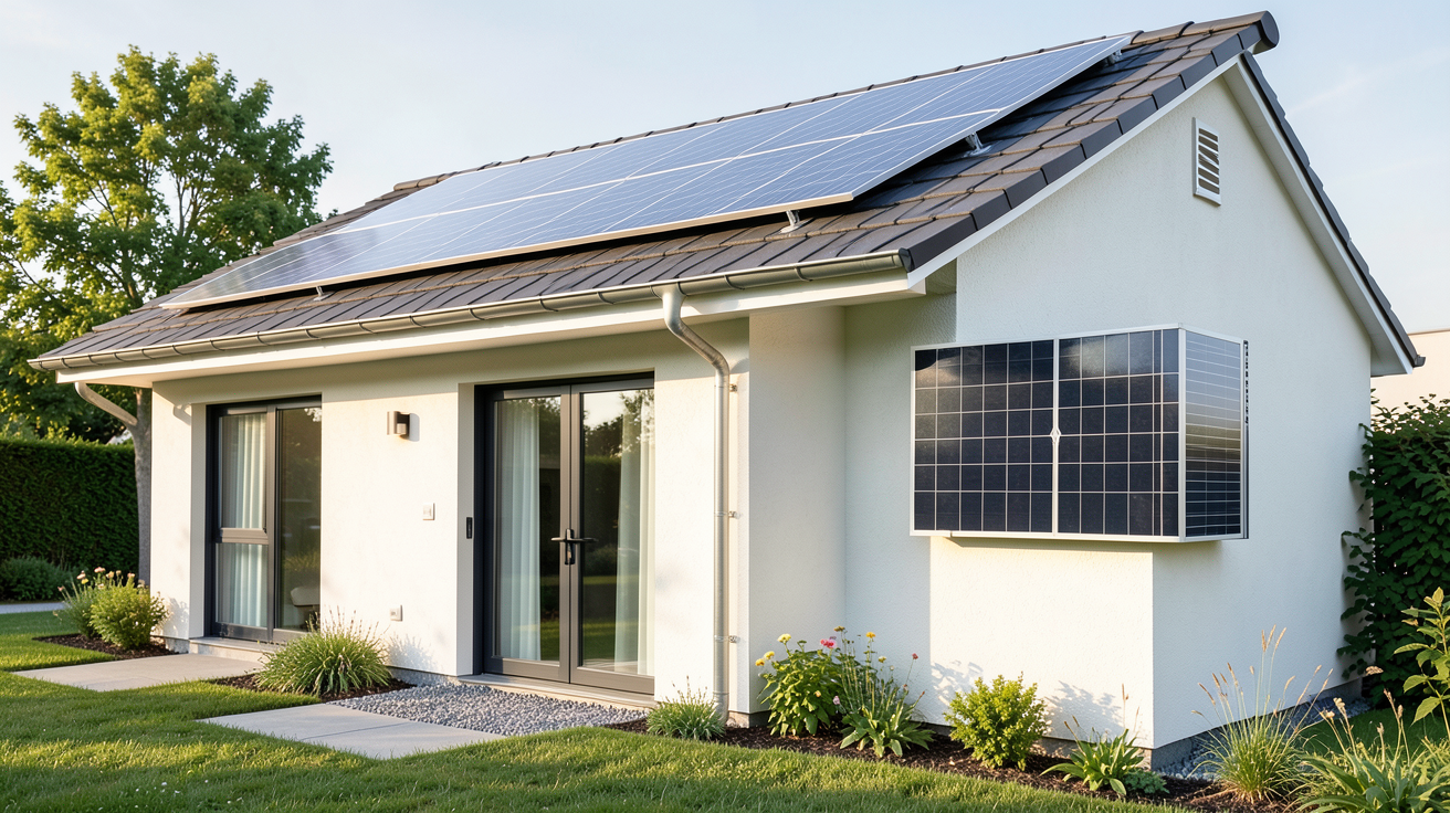 effy panneau photovoltaïque vs hybride installés sur une maison contemporaine