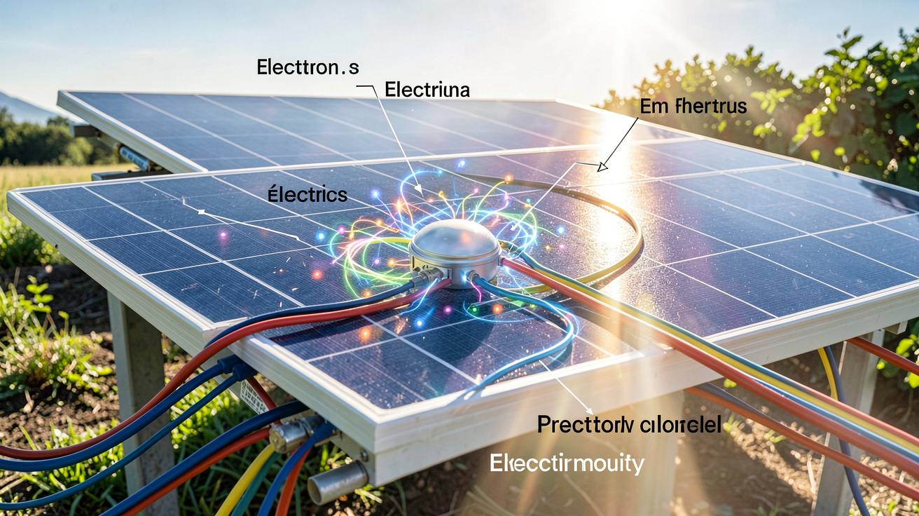 électricité panneaux solaires fonctionnement photovoltaïque schéma détaillé