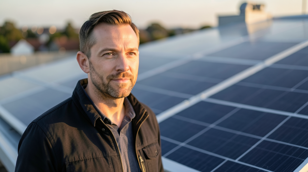 elon musk panneau solaire Tesla Solar Roof installé sur un toit moderne