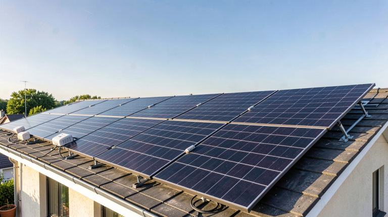 enedis photovoltaïque autoconsommation installation sur toit de maison individuelle