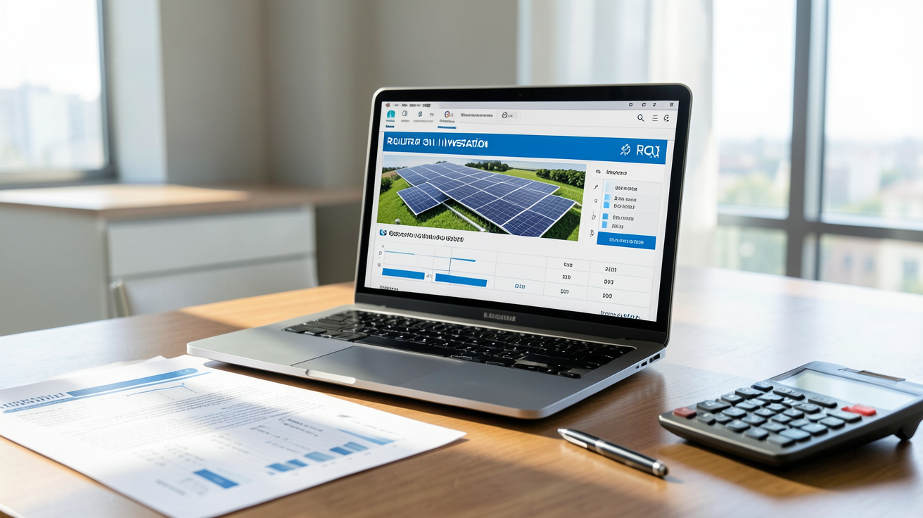 énergie solaire prix calcul du retour sur investissement et économies annuelles sur un bureau moderne