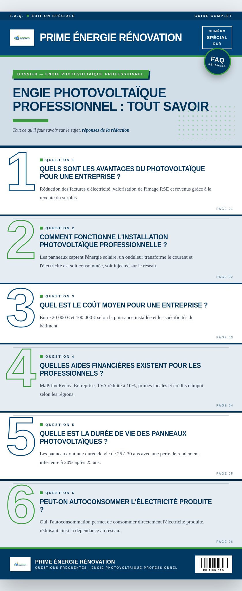 Infographie : Engie photovoltaïque professionnel : tout savoir