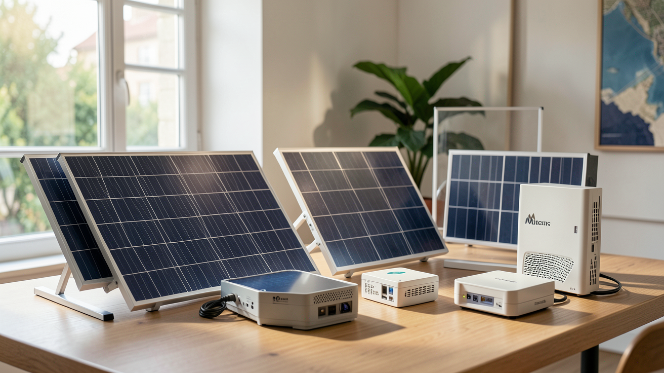 equipement photovoltaique présentant un comparatif des meilleures marques de panneaux solaires et onduleurs en France 2024