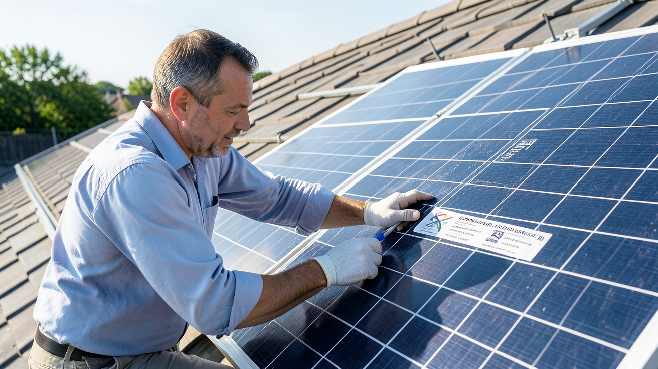 fabricant français de panneaux solaires vérification de l'origine du panneau solaire sur le toit