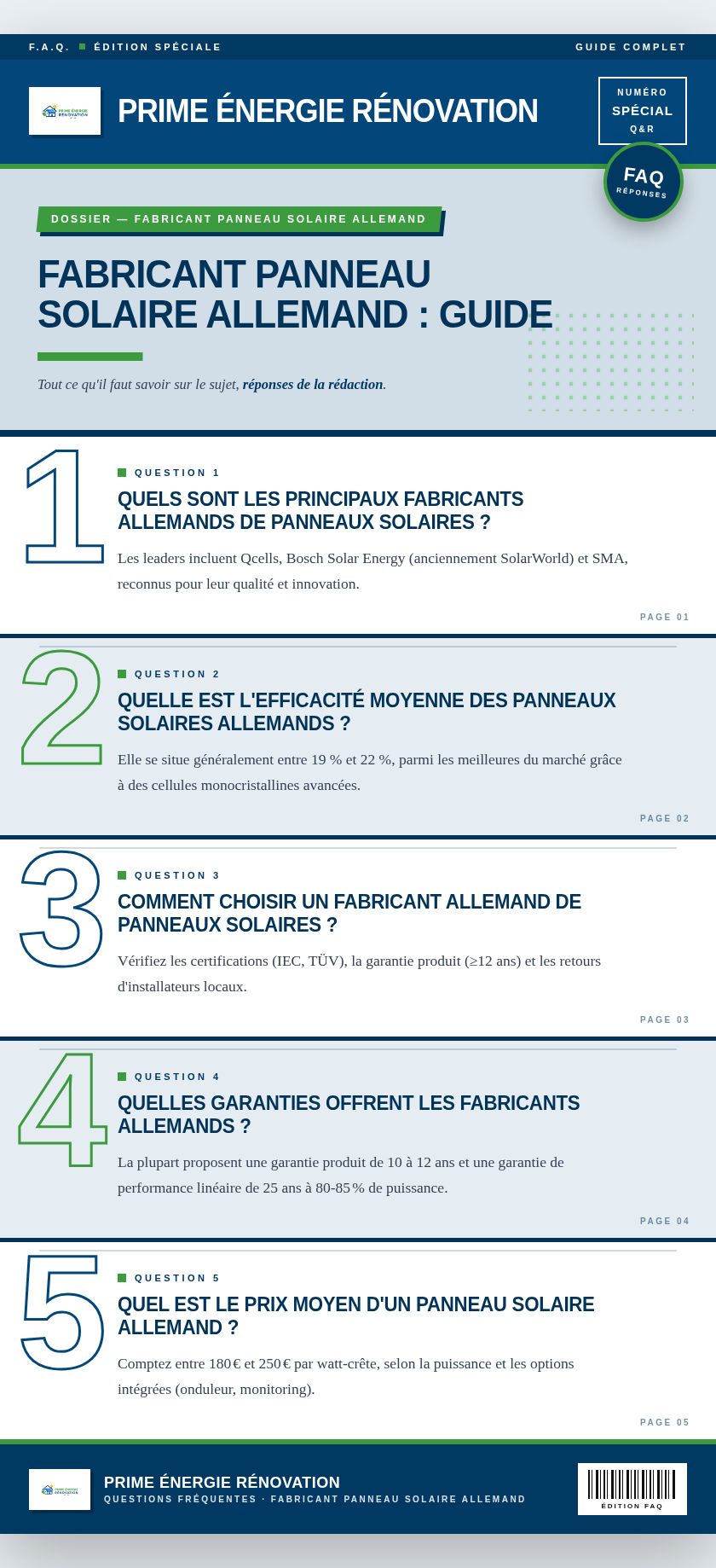 Infographie : Fabricant panneau solaire allemand : guide