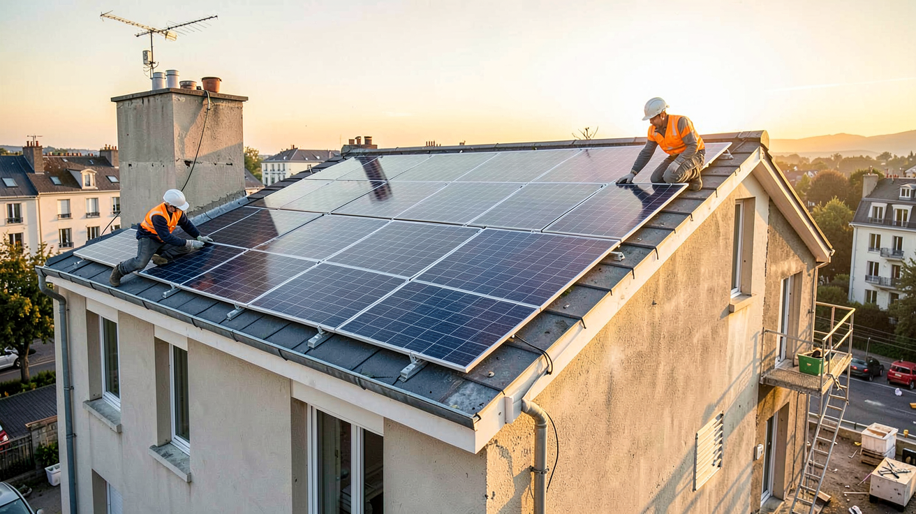 fabricant panneau solaire allemand utilisé dans un projet de rénovation urbaine en France