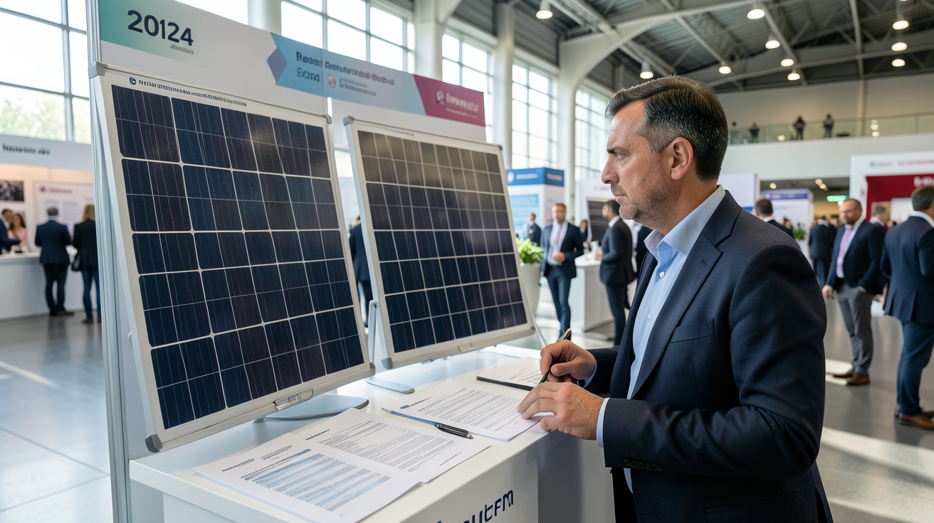 forum panneau photovoltaïque 2020 : client méfiant face à un vendeur peu transparent lors d'un salon