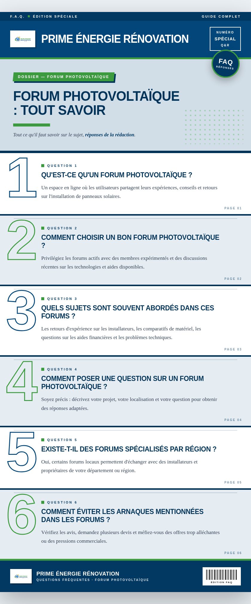 Infographie : Forum photovoltaïque : tout savoir