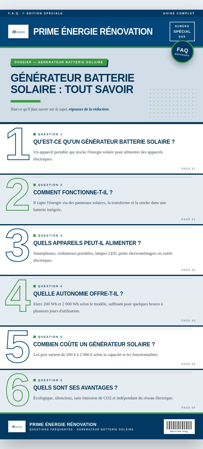 Infographie : Générateur batterie solaire : tout savoir