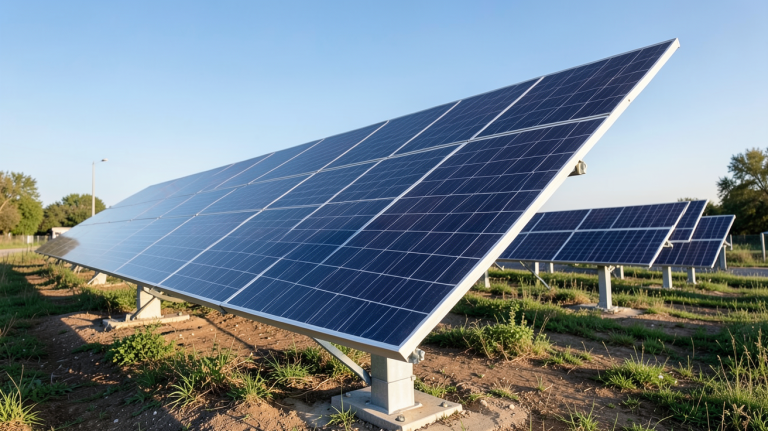 générateur solaire 3000W installé en extérieur avec panneaux photovoltaïques