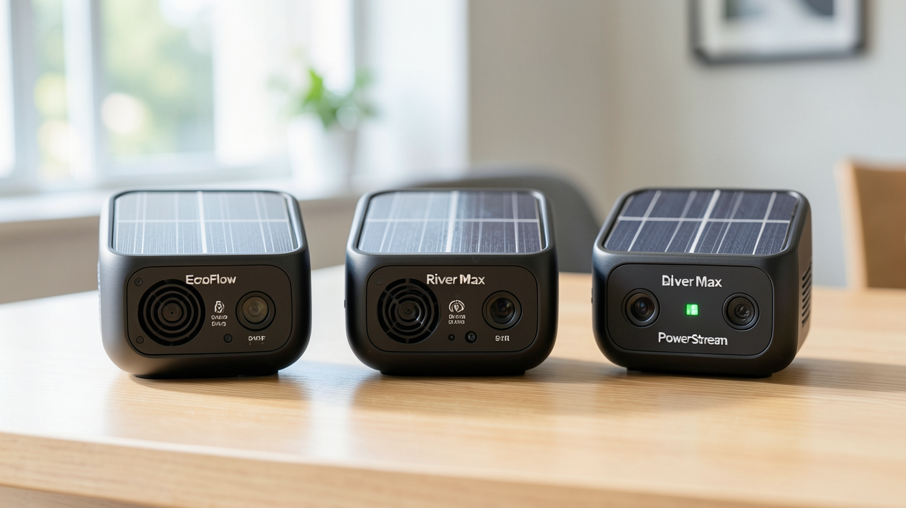 générateur solaire EcoFlow présentant les principaux modèles disponibles en France : Delta Pro, River Max et PowerStream