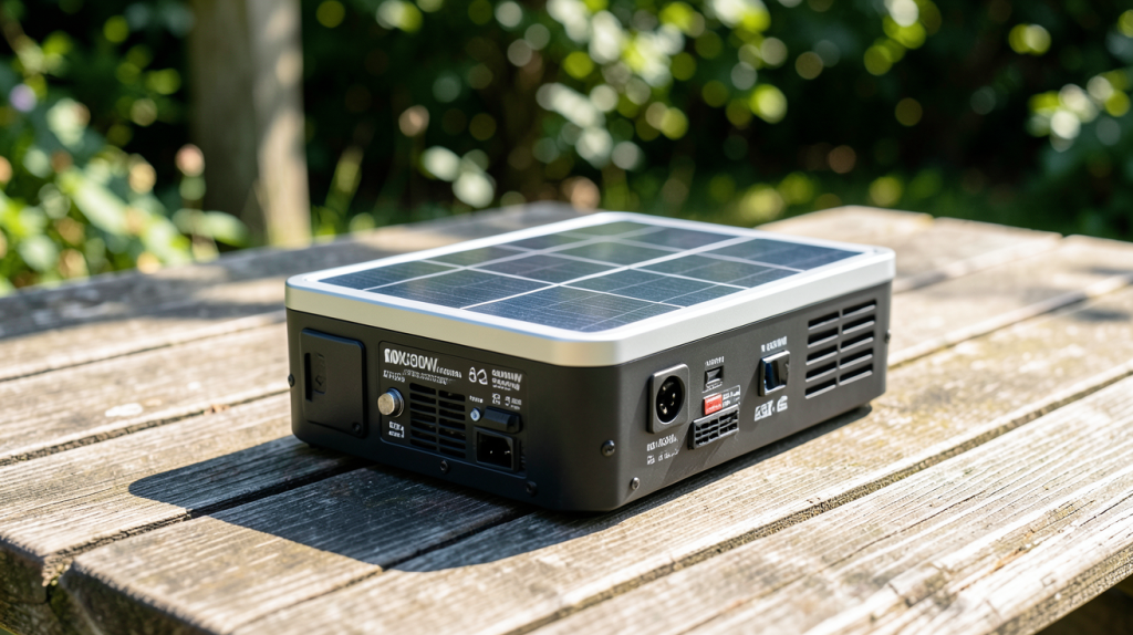 générateur solaire portatif 300w à 6000w utilisé en extérieur lors d'une journée ensoleillée