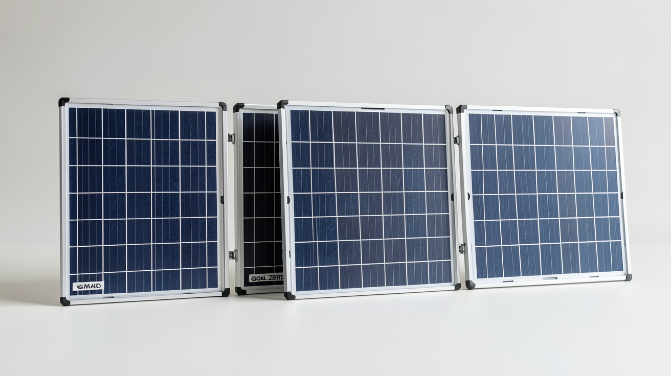 gamme de panneaux solaires Goal Zero : Nomad, Boulder et Ranger alignés sur fond neutre