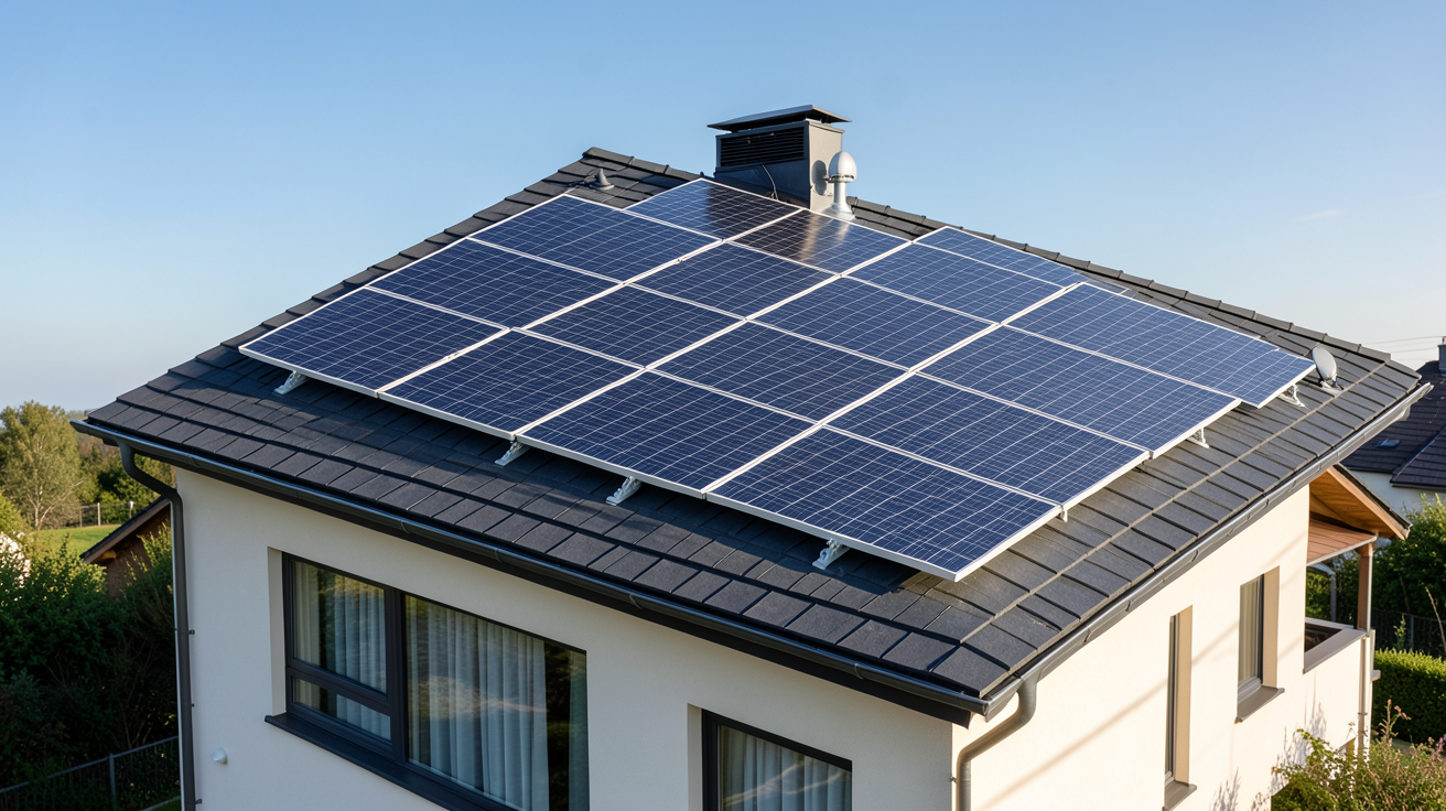 gse photovoltaïque installation sur toiture d'une maison individuelle, étude de cas