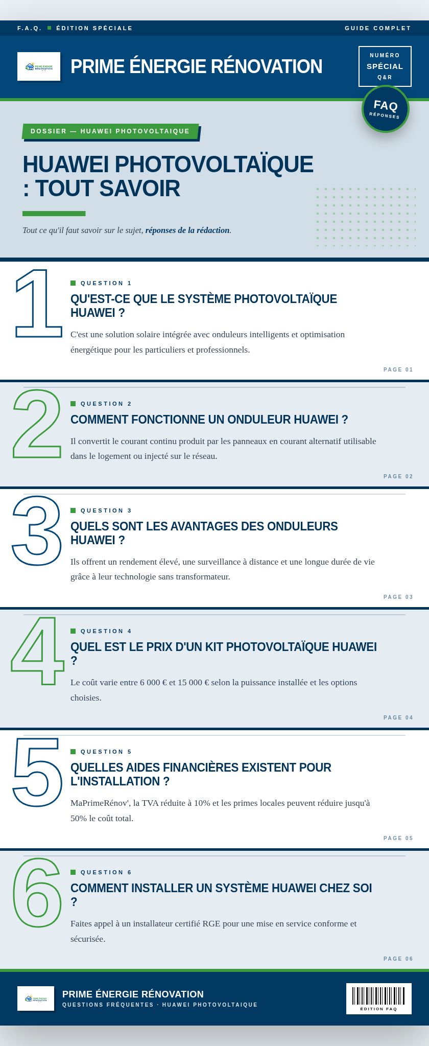 Infographie : Huawei photovoltaïque : tout savoir
