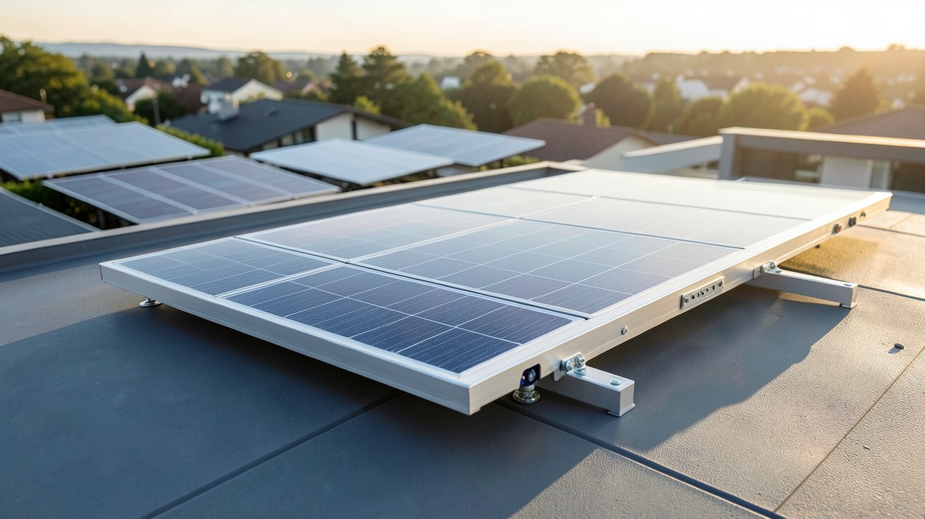 hyundai panneau solaire installé sur le toit d'une maison moderne comparé à d'autres marques