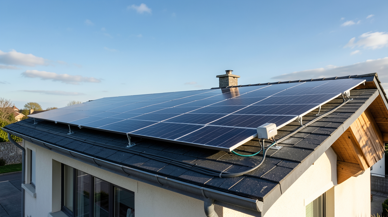 ikea photovoltaïque installation sur le toit d'une maison individuelle en France en 2025