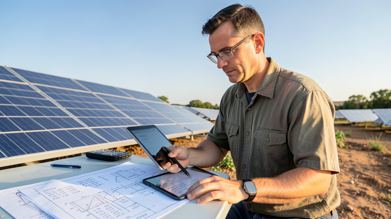installation autonome photovoltaique calcul de la puissance nécessaire par un professionnel