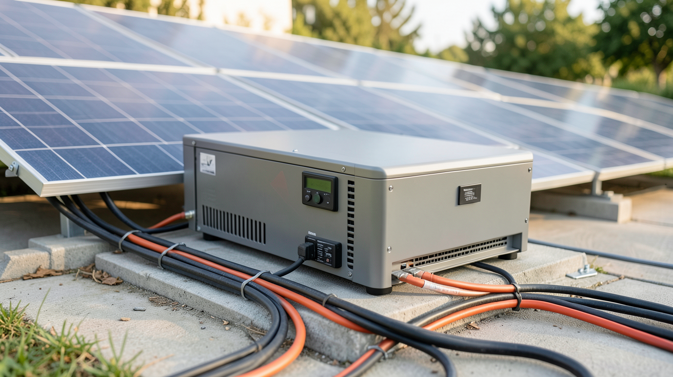 installation batterie panneau solaire schéma d'installation d'un système de stockage d'énergie solaire domestique