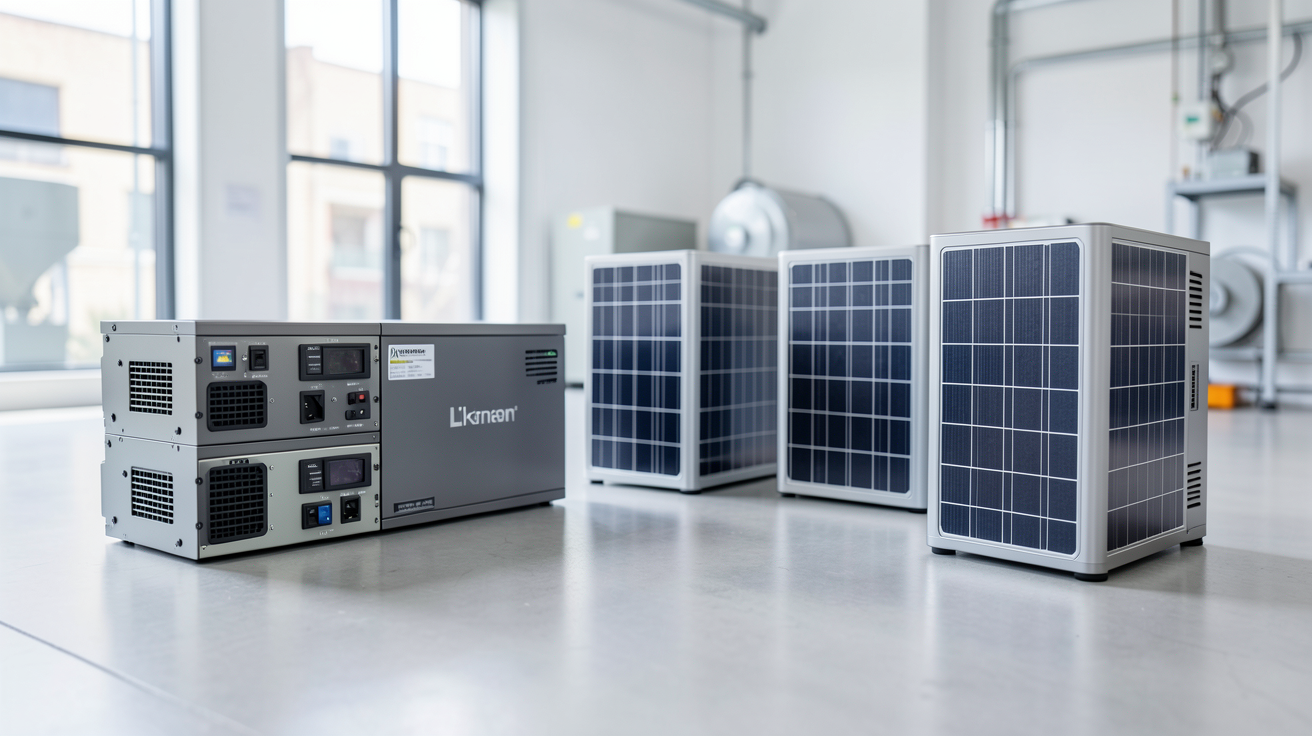 installation batterie solaire montrant des batteries lithium de haute qualité pour le stockage d'énergie