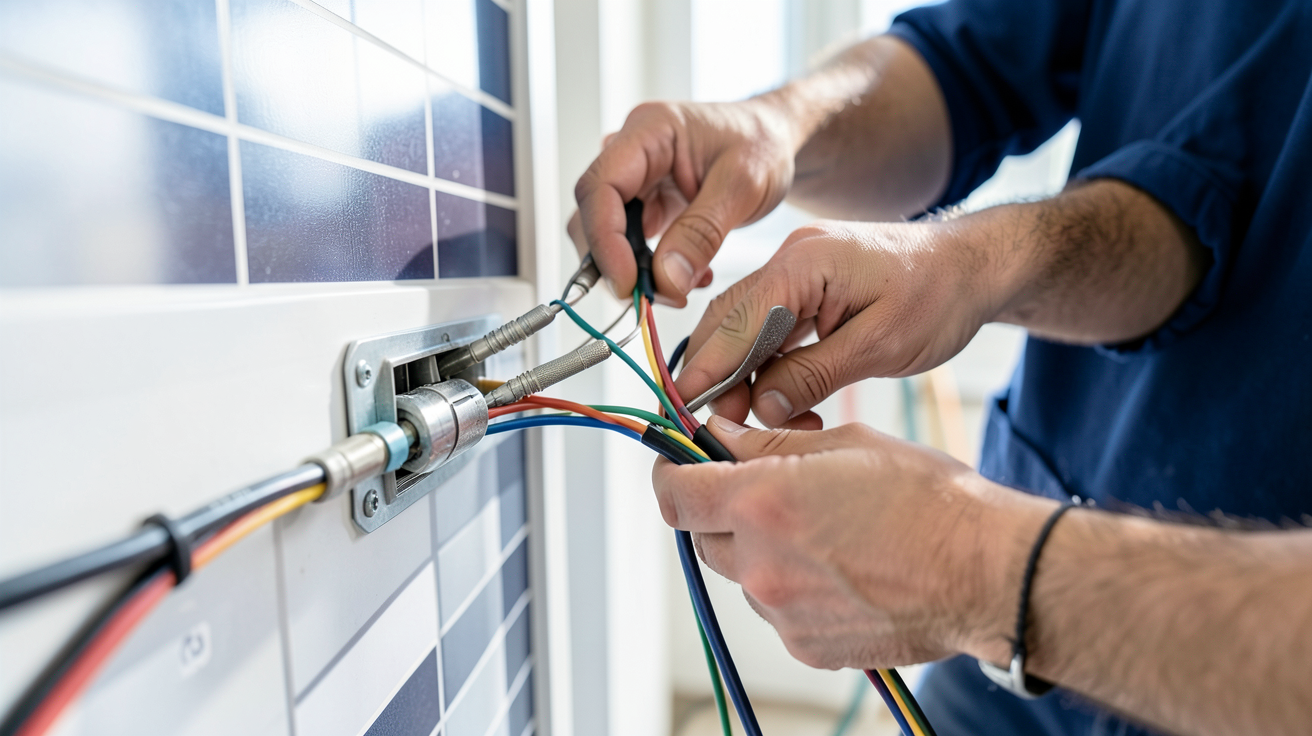 installation batterie solaire réalisée par un expert technique