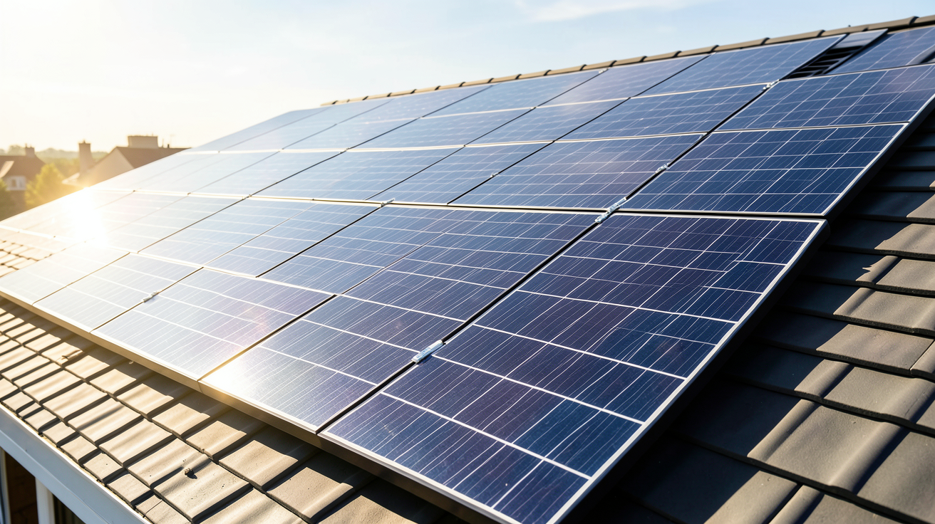 installation de panneaux solaires sur toiture avec une inclinaison et une orientation optimisées pour le soleil