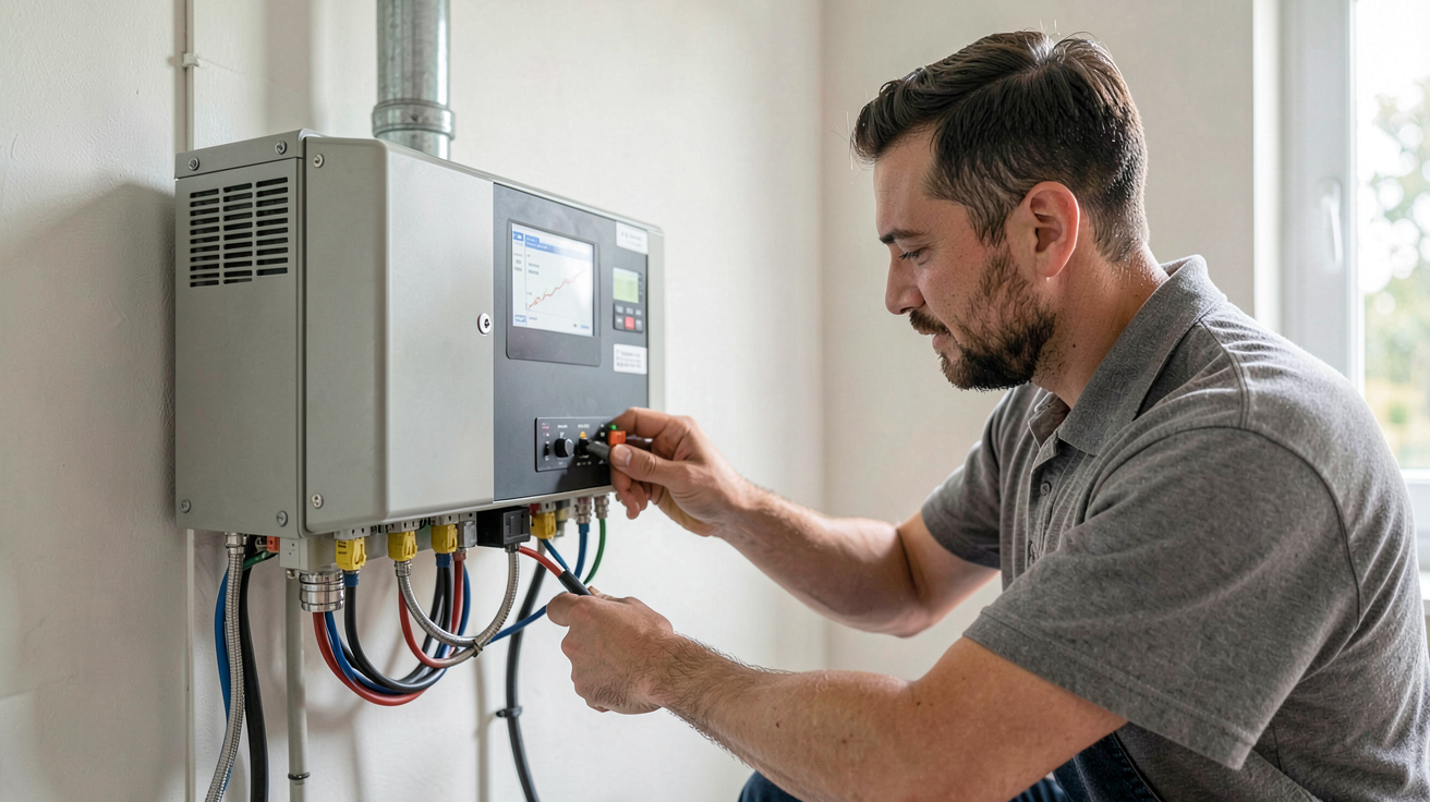 installation onduleur photovoltaique : branchement d'un onduleur hybride avec focus sur les étapes critiques