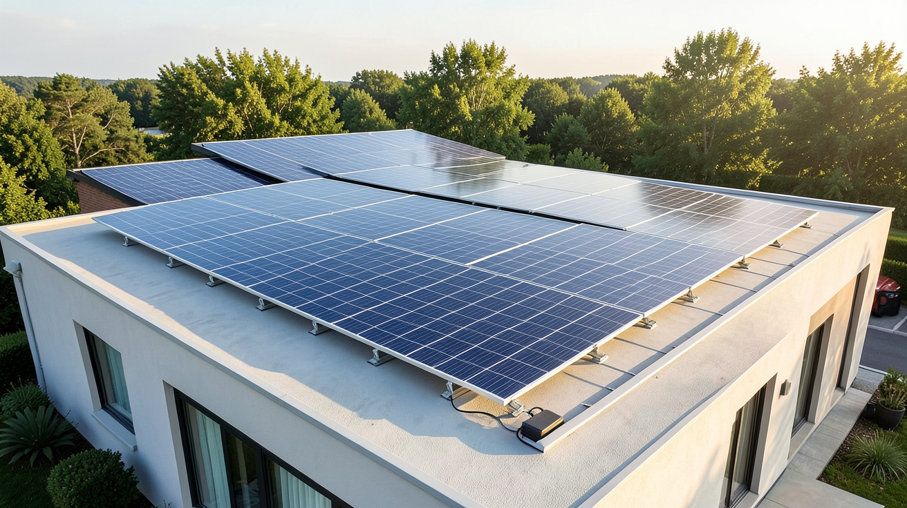 installation panneau solaire avec batterie pour maison équipée d'un système de stockage d'énergie