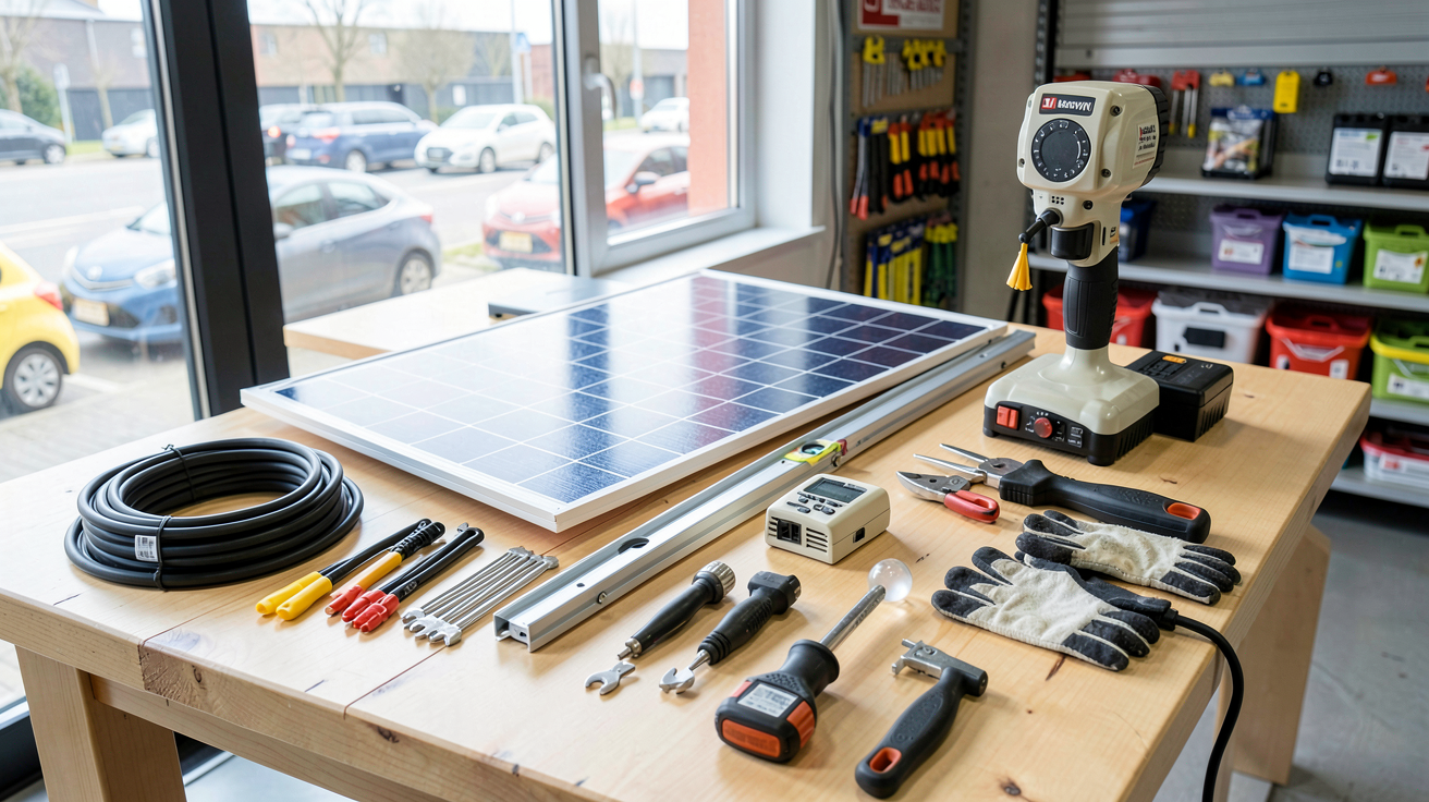 installation panneau solaire Leroy Merlin liste du matériel nécessaire et outils recommandés