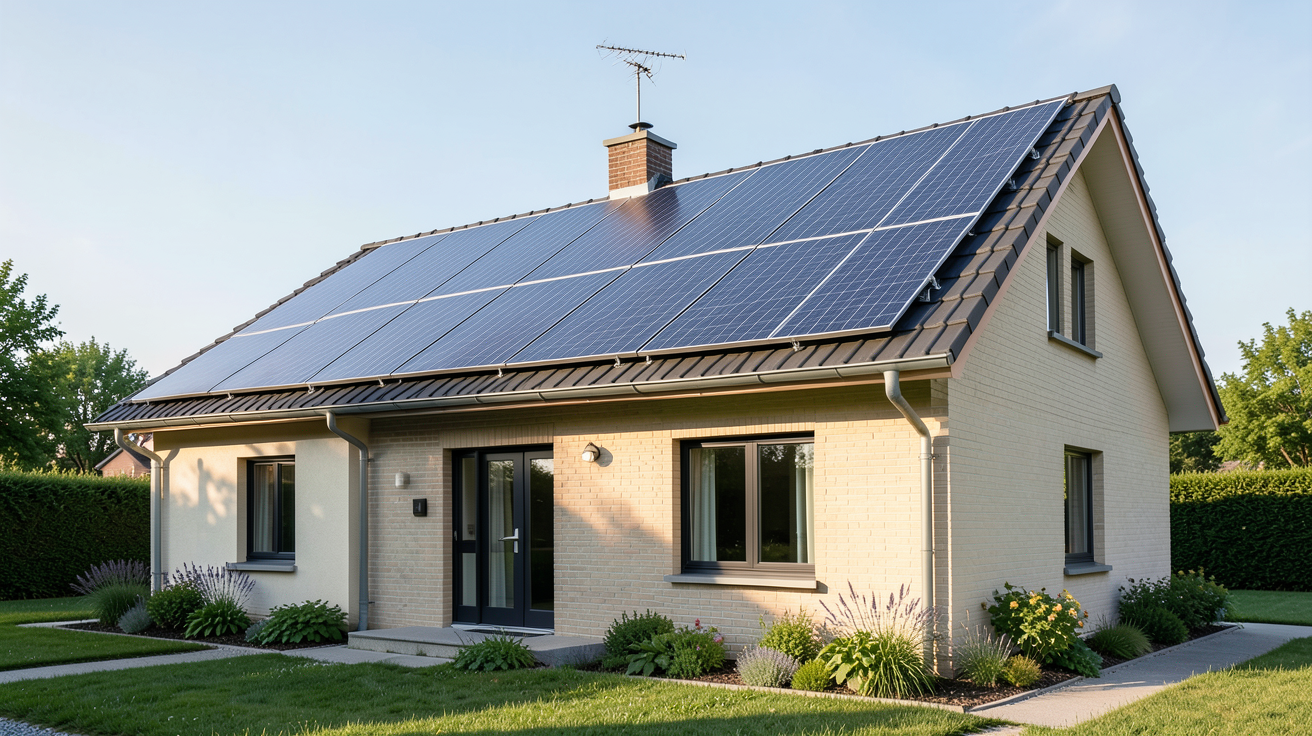 installation panneau solaire maison avec orientation sud et inclinaison optimale pour maximiser le rendement énergétique