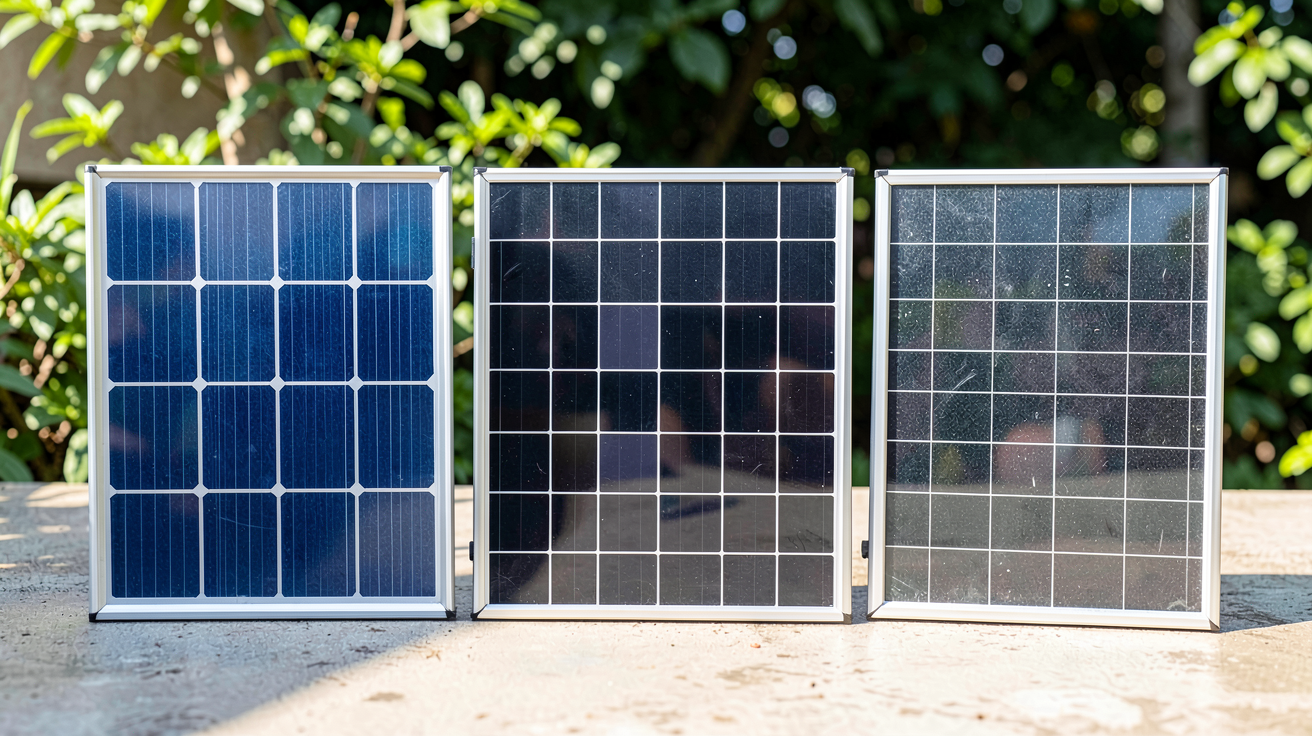 installation panneau solaire photovoltaique comparaison des trois types de panneaux photovoltaïques