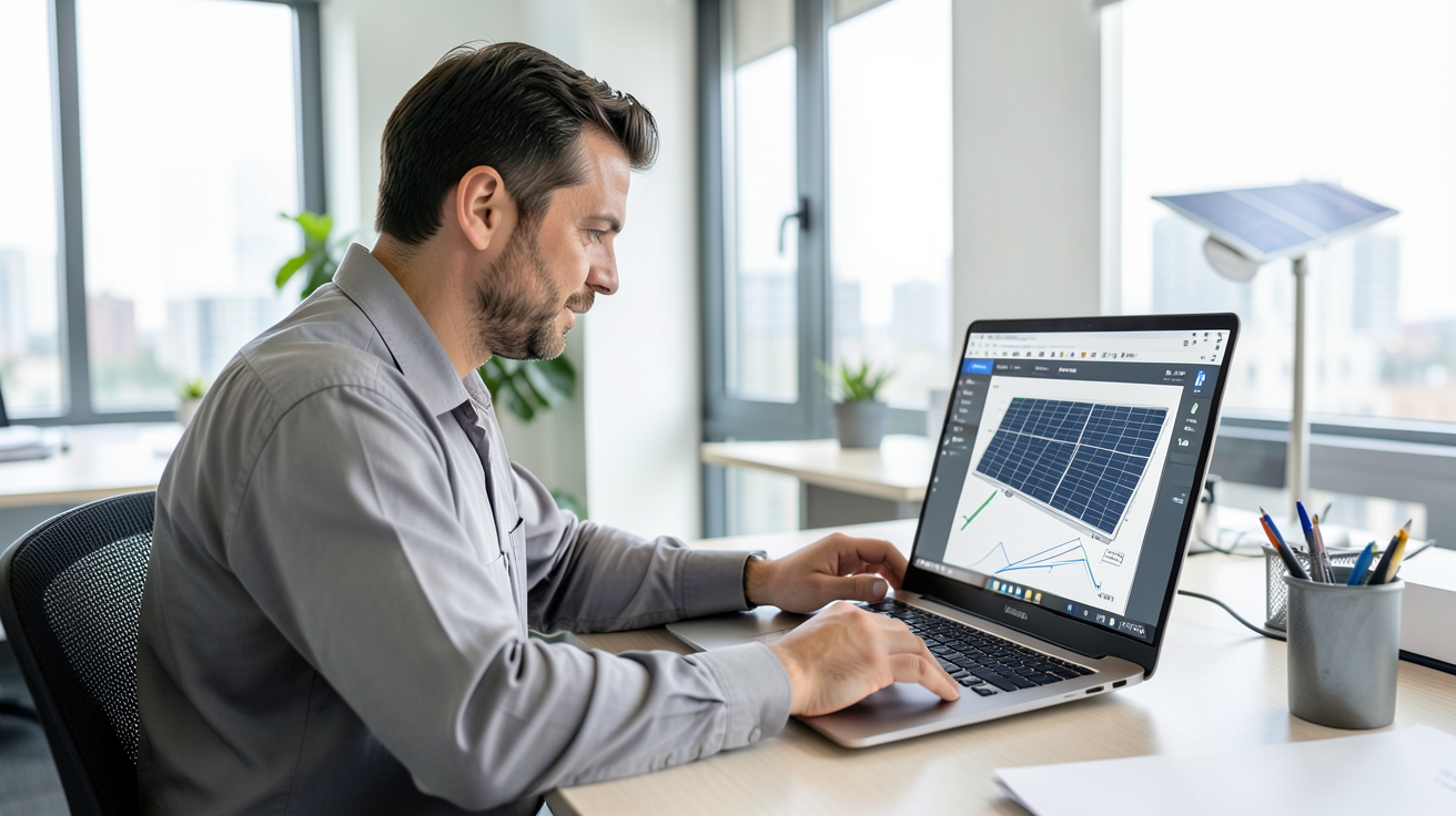 installation photovoltaïque 6 kWc calcul de la puissance nécessaire par un technicien
