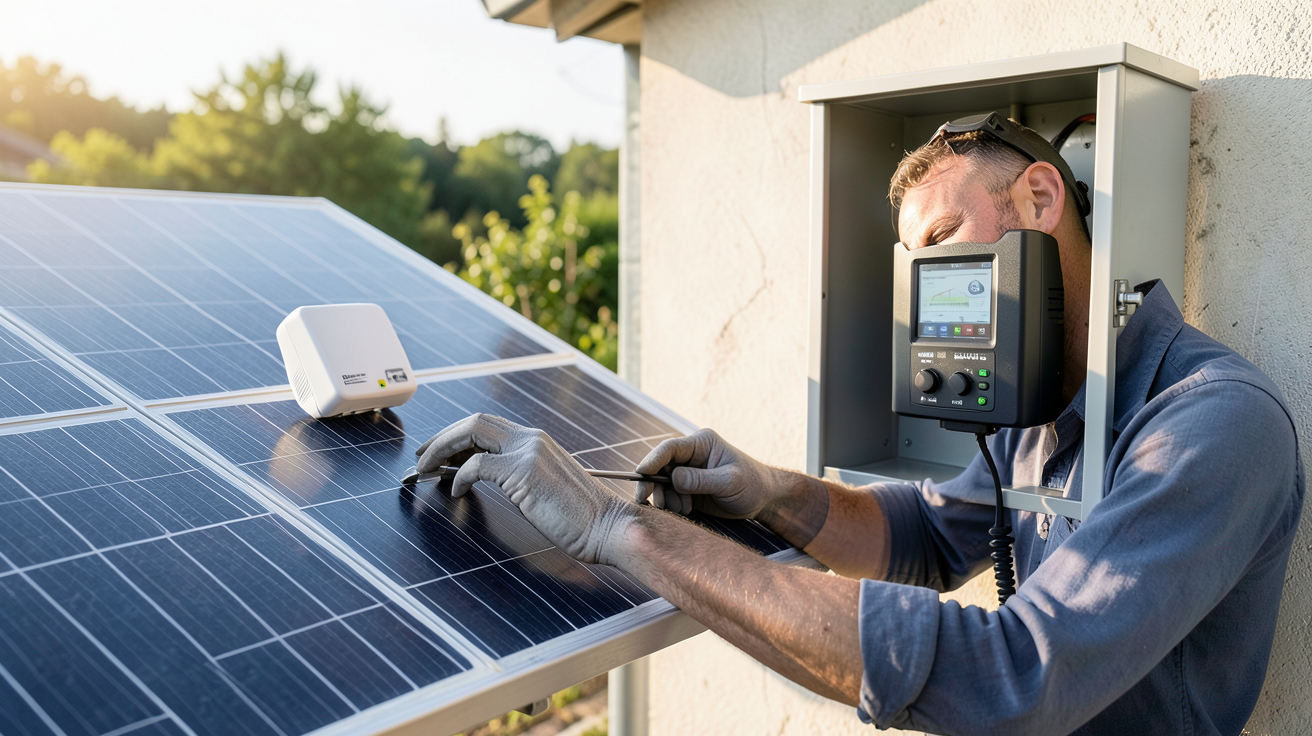 installation photovoltaïque autoconsommation comparant micro-onduleur et onduleur central
