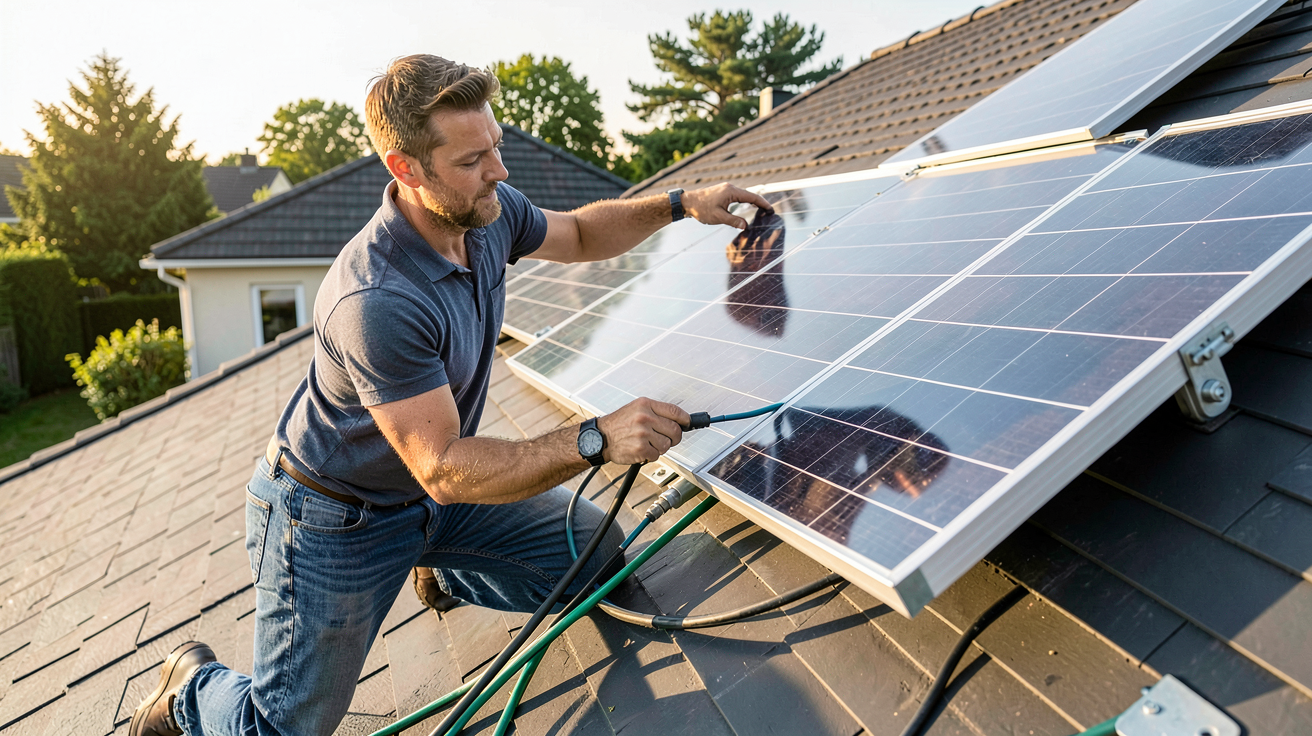installation pv étapes clés du projet à la mise en service sur un toit résidentiel