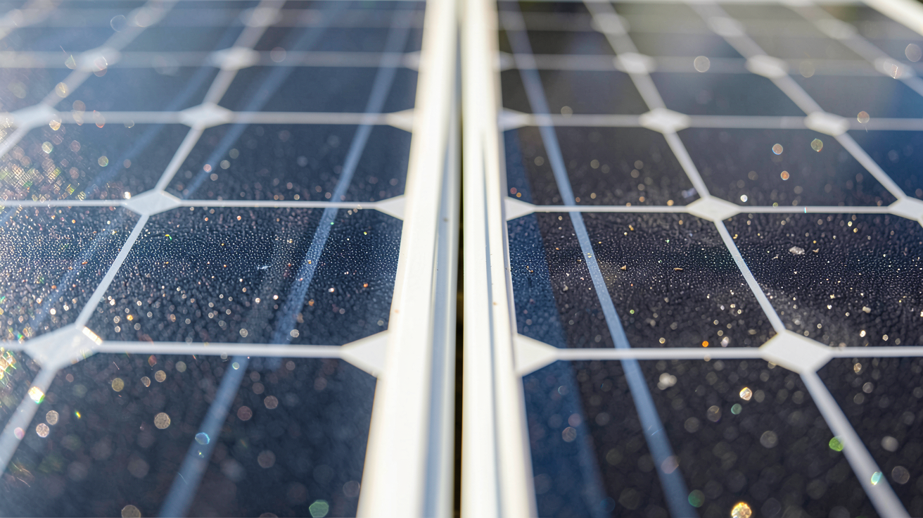 installation solaire montrant la comparaison visuelle entre différents types de panneaux photovoltaïques