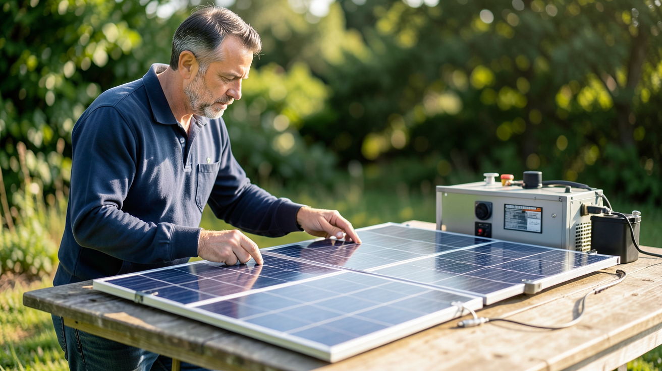 installation solaire maison choix du type d'installation autoconsommation revente hybride présenté par un professionnel