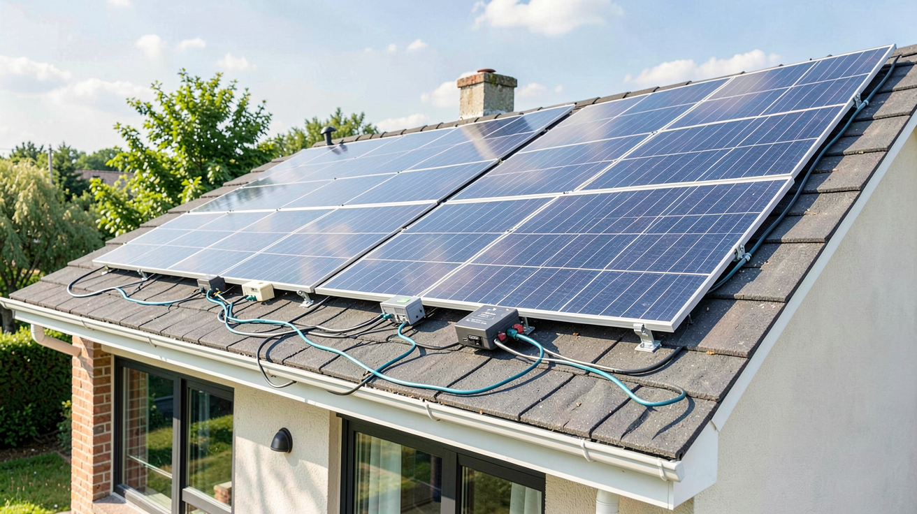 installation solaire prix d'une maison équipée de panneaux solaires
