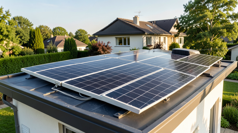 kit panneau solaire prix installation sur toit de maison individuelle