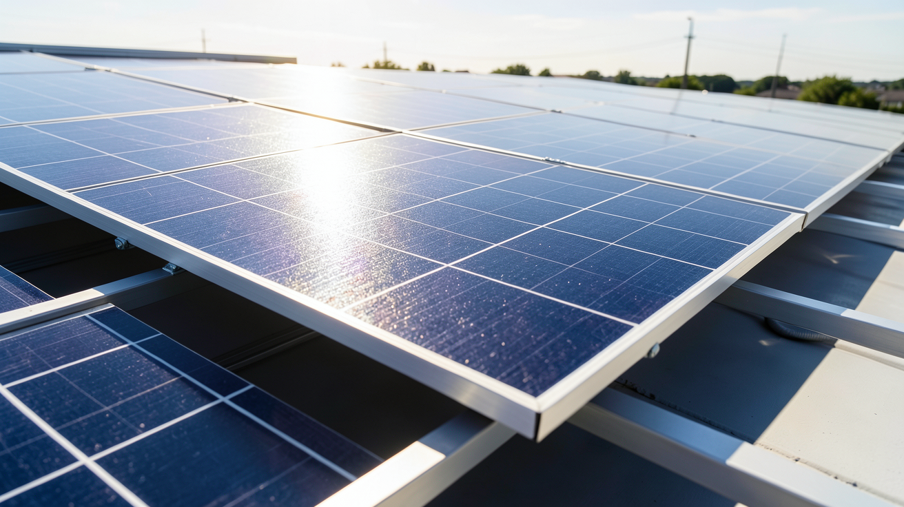 la photovoltaique installée sur le toit d'une maison avec des panneaux solaires haute performance.