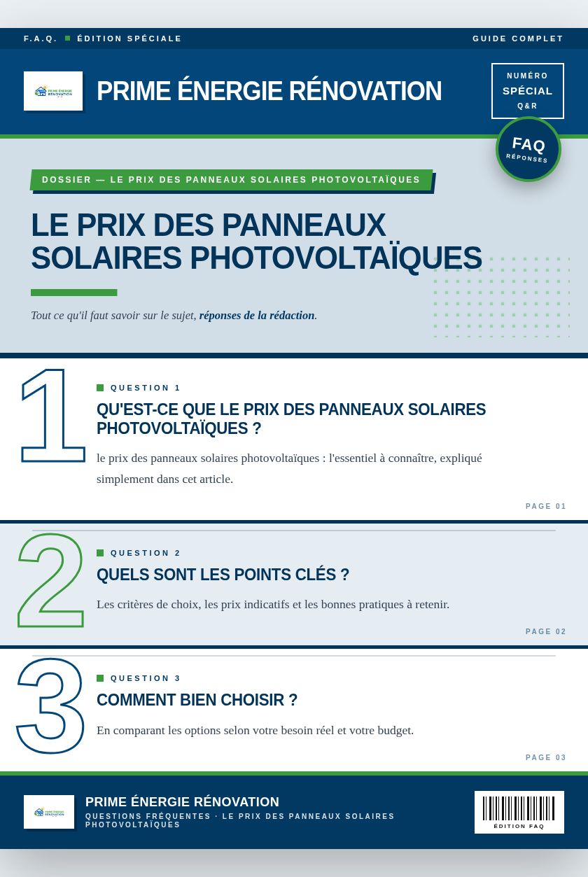 Infographie : le prix des panneaux solaires photovoltaïques