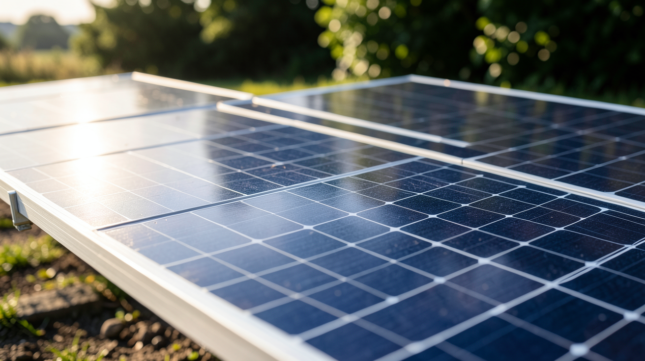 les cellules photovoltaïques principales technologies exposées en extérieur sur un panneau solaire