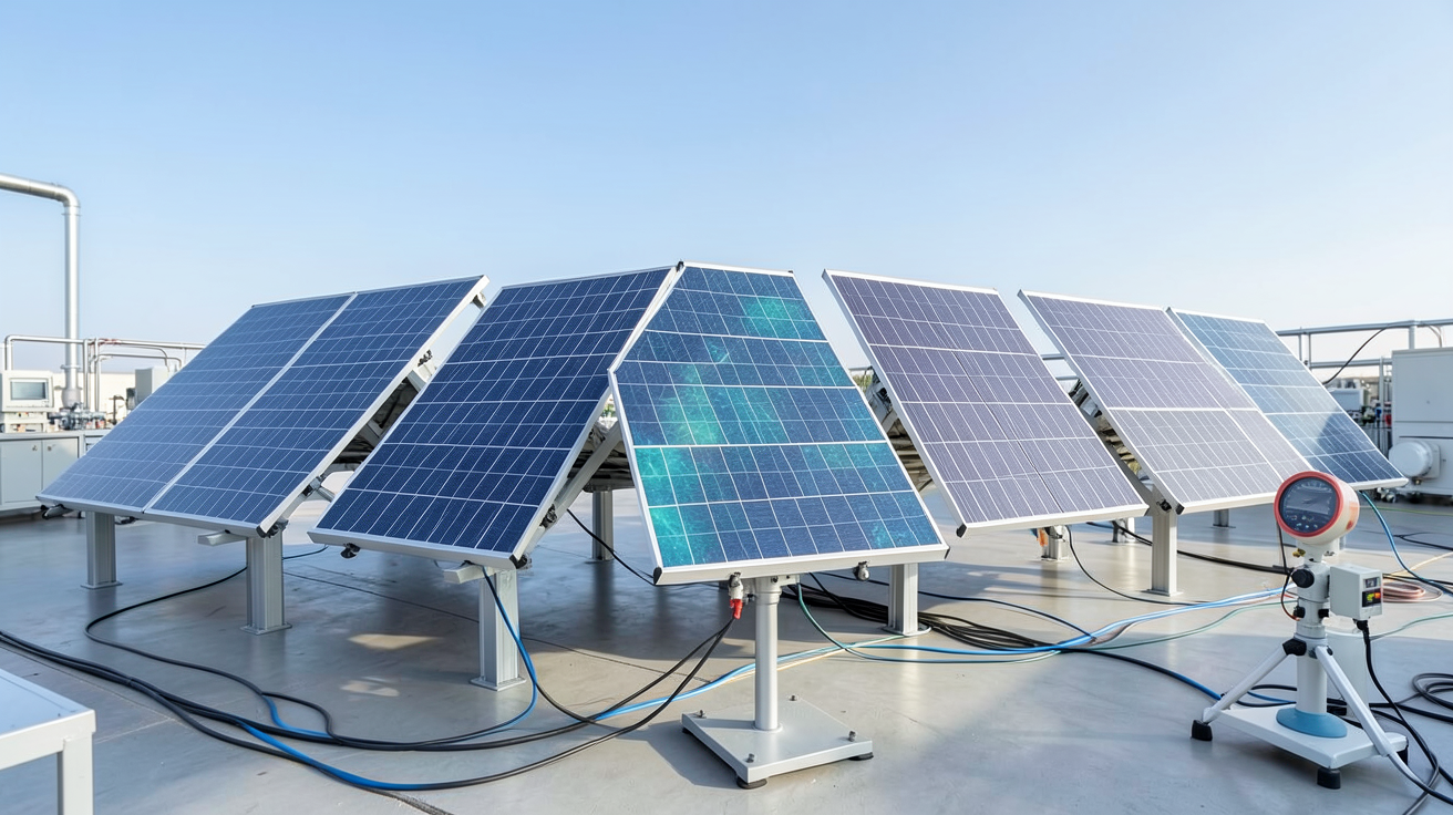 les meilleurs panneaux photovoltaïques : cinq technologies comparées en laboratoire avec instruments de mesure